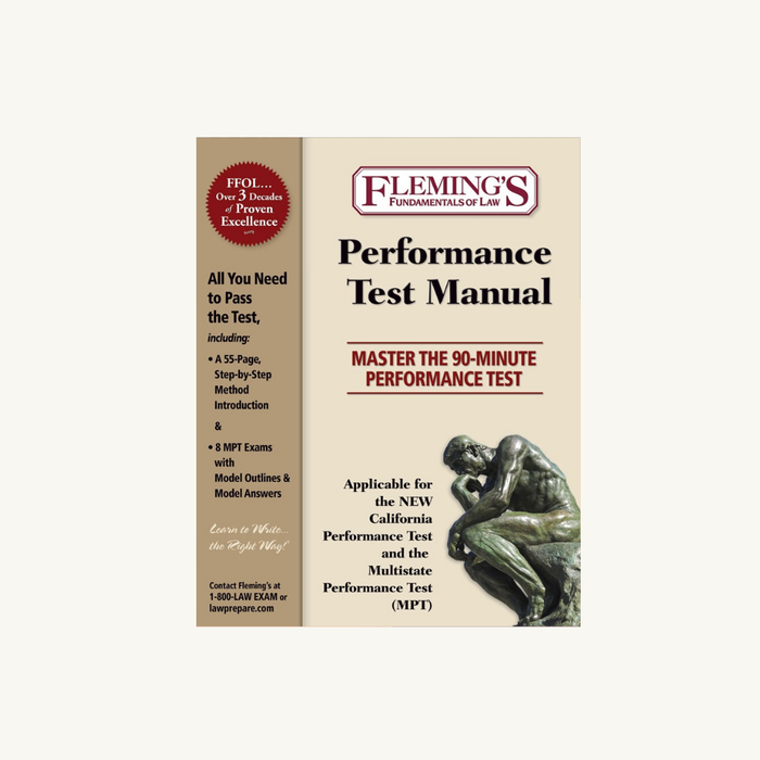 Performance Exam Solution Manual
