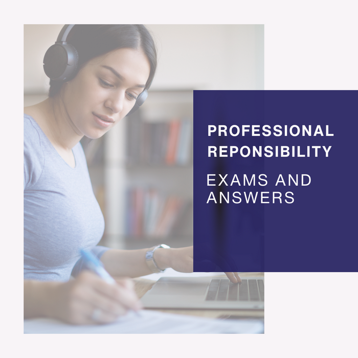 Unlock the full potential of Professional Responsibility with the Exams and Answers Workbook. Elevate your skills in issue spotting, analysis, and writing through fifteen rigorous legal essay exams. Each exam includes a graded sample answer by the CA Committee of Bar Examiners, providing valuable insight and preparation for the ABA and CA law exams. 