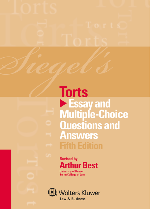 Fleming's Siegel series A proven resource for high performance, the Siegel series keeps you focused on the only thing that matters the exam. The Siegel series relies on a powerful Q&A format, featuring multiple-choice questions at varying levels of difficulty, as well as essay questions to give you practice issue-spotting and analyzing the law.