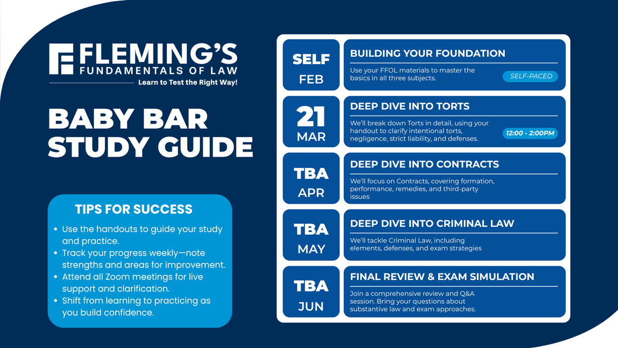 Baby Bar Review Workshop (LIVESTREAM)