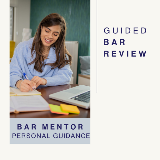 Fleming's Guided Bar Review provides a comprehensive bar review and exam training experience. Strengthen your substantive law knowledge with lectures, practice MBE questions with AdaptiBar, receive tailored guidance from an experienced bar mentor, receive feedback on writing assignments, and get an extra edge with advanced analysis during the Substantive Speed Review.