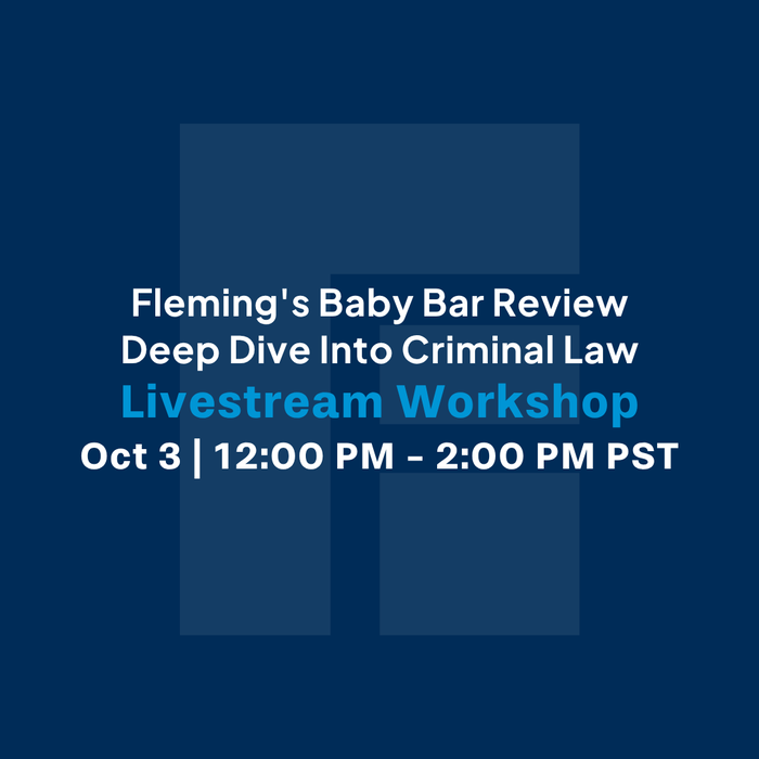 Fleming's Baby Bar Review (Includes Livestream)