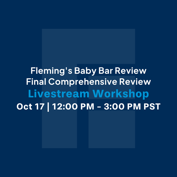 Fleming's Baby Bar Review (Includes Livestream)