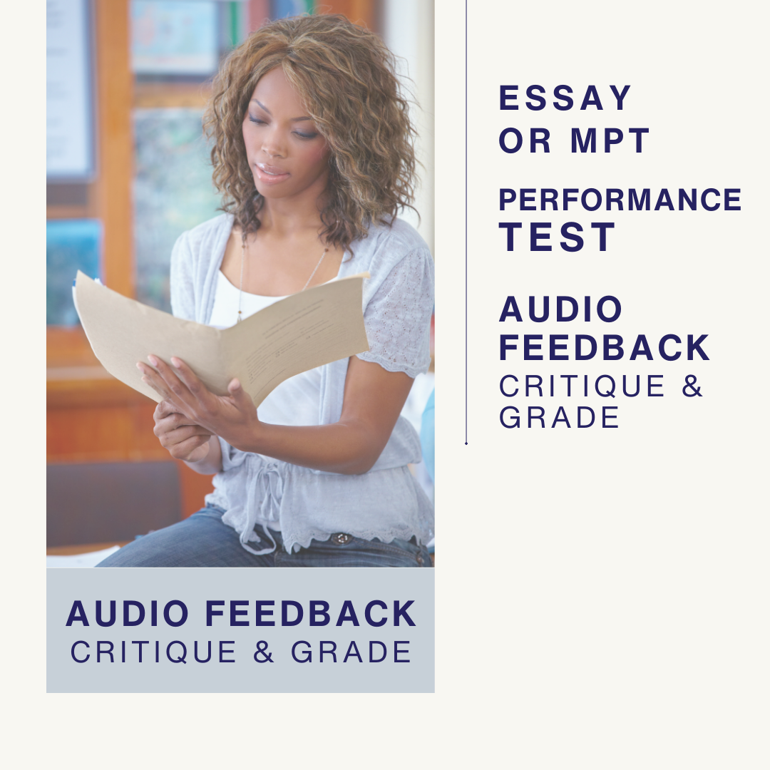 Essay or Performance Test - Exam Critique — Flemings Fundamentals of Law
