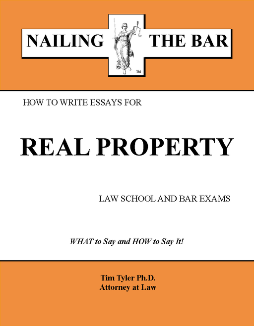 This volume gives PRACTICAL step-by-step instruction on how to write essay answers for REAL PROPERTY exams throughout the United States <a href=