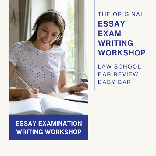Fleming's comprehensive Legal Exam Essay Writing Workshop offers actionable guidance for producing a superior legal essay exam answer. Learn the art of test-taking with an emphasis on step-by-step writing techniques, you also have the opportunity to submit your practice exam for review and comment. Crucial for law school and bar exam success, this workshop is not to be missed.